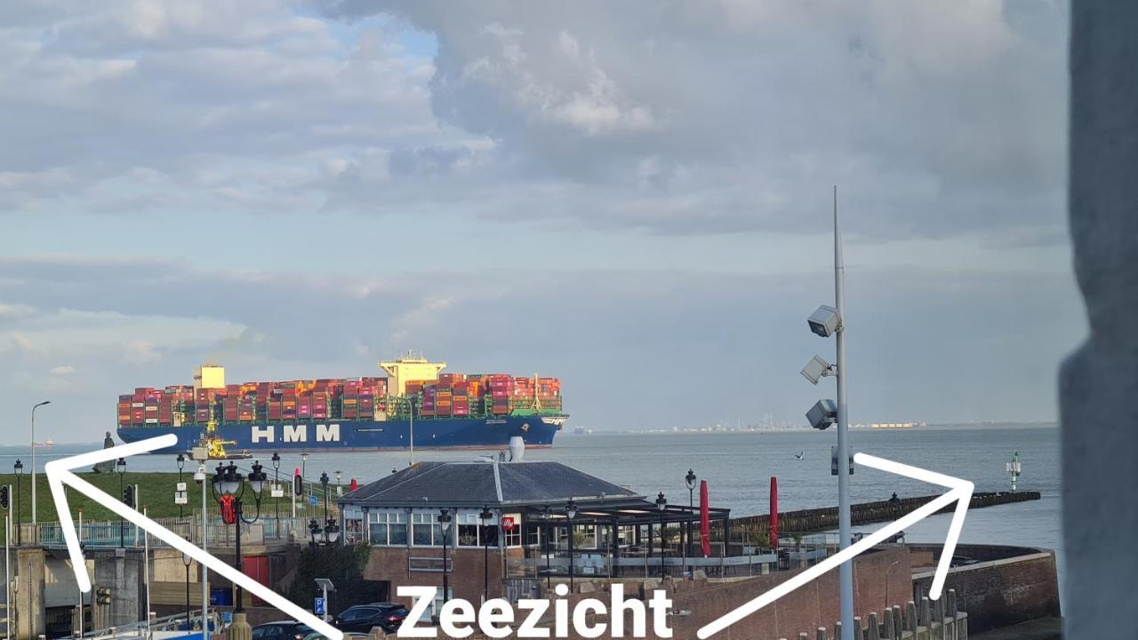 Rijksmonument Havenzicht, Met Zeezicht, Ligging Direct Aan Zee En Centrum 블리싱겐 외부 사진